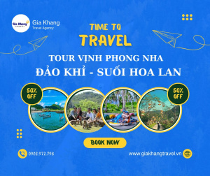 TOUR VỊNH NHA PHU: Đảo Khỉ - Suối Hoa Lan